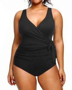 Plus Size Tummy Control One Piece Swimsuit