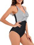 Women's Tummy Control Criss Cross One Piece Swimsuit