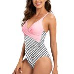 YNIQUE Women's V Neck Tummy Control Swimsuit