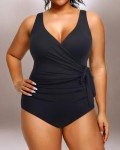 Plus Size Tummy Control One Piece Swimsuit
