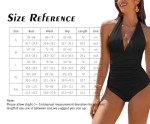 Vozobi Women’s Deep V Neck High Waisted Swimsuit