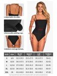 Relleciga Women's Black One-Piece Bathing Suit