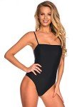Relleciga Women's Black One-Piece Bathing Suit