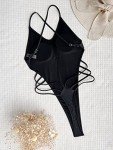 Faringoto Women's Black One Piece Swimsuit