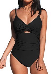 CUPSHE Women's Twist Front Cutout One Piece Swimsuit