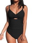 CUPSHE Women's Twist Front Cutout One Piece Swimsuit
