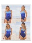 Aleumdr Women's Criss Cross Back One Piece Swimsuit
