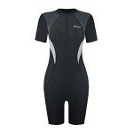 MEILONGER Women's One-Piece Swim Set - Black