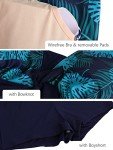 Floral Plus Size Swimdress with Boyshort - Dark Green