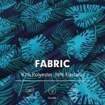 Floral Plus Size Swimdress with Boyshort - Dark Green