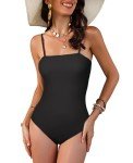 Zando Women's Tummy Control High Cut Swimsuit