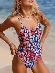 CUPSHE Women's Cutout V Neck Tummy Control Swimsuit