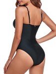 Relleciga Women's Black Cutout One-Piece Swimsuit