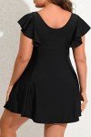 Plus Size Tummy Control Swimdress for Women