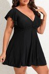 Plus Size Tummy Control Swimdress for Women