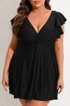 Plus Size Tummy Control Swimdress for Women