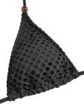 Vozobi Women's Fishnet Triangle Bikini Swimsuit - Black