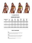 TASHEHE Women's Orange Triangle Thong Bikini Set