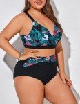 Hanna Nikole Plus Size High Waisted Bikini Set