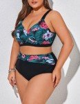 Hanna Nikole Plus Size High Waisted Bikini Set