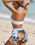 Bsubseach Women's High Waisted Floral Two-Piece Swimsuit