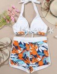 Bsubseach Women's High Waisted Floral Two-Piece Swimsuit