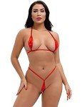 Red Halter Neck Bikini Set for Women