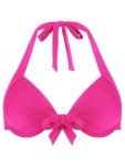 Hot Pink Push-Up Bikini Top for Women Size L