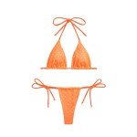 Silkglory Women's Glitter Triangle Bikini Set