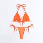 Silkglory Women's Glitter Triangle Bikini Set