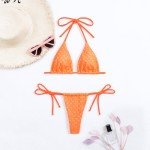 Silkglory Women's Glitter Triangle Bikini Set