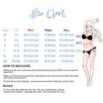 SHEKINI Women's Halter Triangle Bikini Set - Black