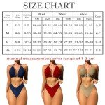 VECVOC Women’s High Waisted Bikini Set - Khaki