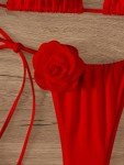 Floral Tie-Back Halter Bikini Set for Women