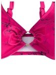 Hot Pink 3-Piece Women's Halter Bikini Set