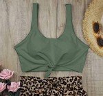 Balasami Women's 50s Retro Plaid Bikini Top