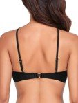 Black Halter Bikini Top with Criss Cross Cutouts