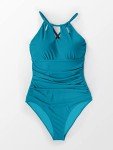 CUPSHE Women's Crisscross Halter One Piece Swimsuit XL