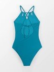 CUPSHE Women's Crisscross Halter One Piece Swimsuit XL