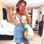 Meelino Women’s Summer Crochet Halter Top, White