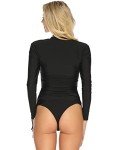 Relleciga Women's Black UV Protection Rashguard Top