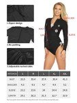 Relleciga Women's Black UV Protection Rashguard Top