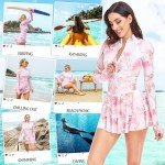 Women's Long Sleeve UPF 50+ Rash Guard Swim Shirt