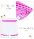 Girls' 2-Piece Adjustable Tie-Dye Tankini Swimsuit