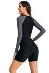 BluBoo Women's Long Sleeve One Piece Swimsuit