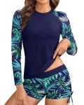 Aqua Eve Women’s Two-Piece Rash Guard Swimsuit