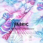 Pink One-Piece Long Sleeve Swimdress for Women