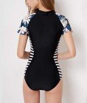 FEOYA Women's Short Sleeve UV Protection Swimsuit