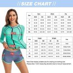 FEOYA Women's 2-Piece UPF 50+ Rash Guard Set