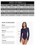 Navy One-Piece Swimwear with Sun Protection for Women